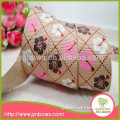 Customized wholesale beautiful flower printed cheap ribbon